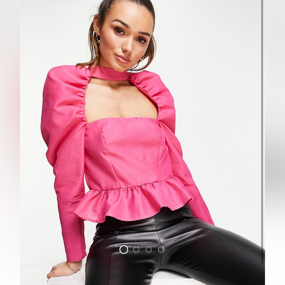 ASOS puff sleeve blouse